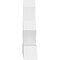 Ekena Millwork Saratoga Architectural Grade PVC Gable Bracket, 48"W x 28"H x 6"D x 6"F, 14/12 Pitch GBP048X28X0606SAR00 - alternate 3